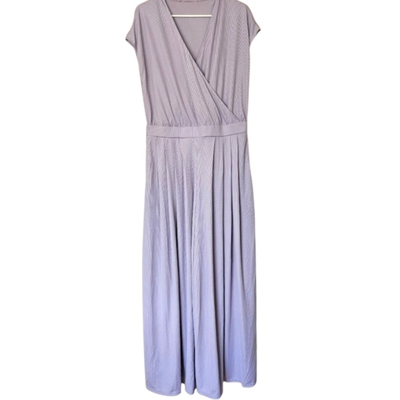 Halara Jumpsuit Purple Wide Leg Comfort Cotton L - Picture 2 of 6